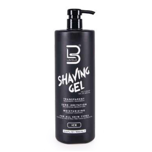 L3VEL 3 - GEL DE AFEITADO TRANSPARENTE SHAVING GEL ICE 1000ml - LEVEL 3