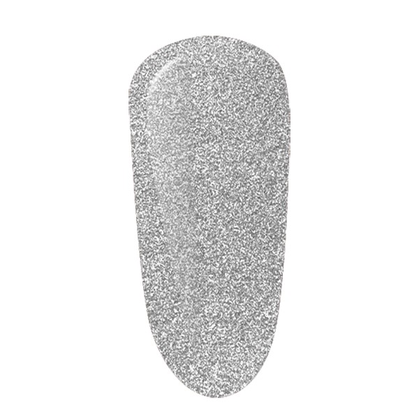 GEL POLISH Nº 2343 FLASH ARTIC SILVER glitter 10ml.