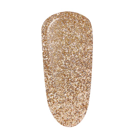 GEL POLISH Nº 2344 FLASH ANTIQUE GOLD glitter 10ml.
