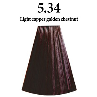 INIMITABLE COLOR       5.34 LIGHT GOLDEN COPPER CHESTNUT - CASTAÑO CLARO DORADO COBRIZO - 100 ml.