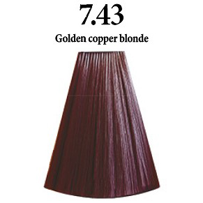 INIMITABLE COLOR       7.43 GOLDEN COPPER BLONDE - RUBIO COBRIZO DORADO - 100 ml.