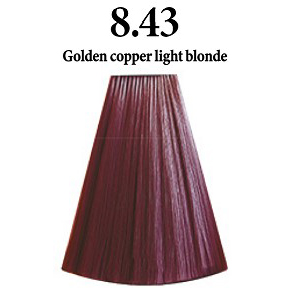 INIMITABLE COLOR       8.43 GOLDEN COPPER LIGHT BLONDE - RUBIO CLARO COBRIZO DORADO - 100 ml.