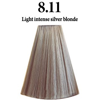 INIMITABLE COLOR       8.11 LIGHT INTENSE SILVER BLONDE - RUBIO CLARO PLATA INTENSO - 100 ml.